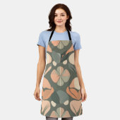 Levendig artistiek Schort - Zachte kleuren en naad (Gedragen)