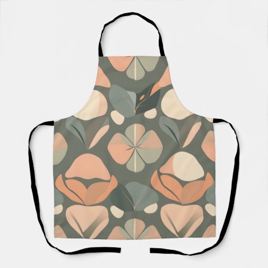 Levendig artistiek Schort - Zachte kleuren en naad (Voorkant)