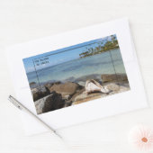 Levendig Aruba eiland Rechthoekige Sticker (Envelop)