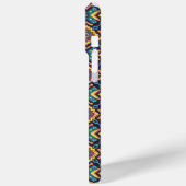 Levendig Azteeks geometrisch bloemenpatroon Case-Mate iPhone Case (Achterkant / Links)