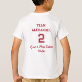 Levendig Baseball Brother Little League Team T-shirt (Achterkant)