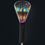 Levendig basketbal golfheadcover<br><div class="desc">Geweldig voor sportliefhebbers van het spel van basketbal. Voel de haast van het spel in een arena levend met kleur.</div>