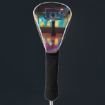 Levendig basketbal golfheadcover<br><div class="desc">Geweldig voor sportliefhebbers van het spel van basketbal. Voel de haast van het spel in een arena levend met kleur.</div>