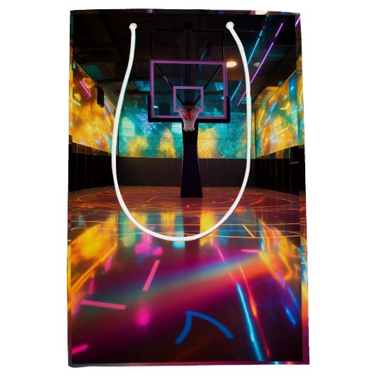 Levendig basketbal medium cadeauzakje (Voorkant)