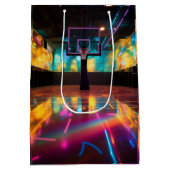 Levendig basketbal medium cadeauzakje (Achterkant)