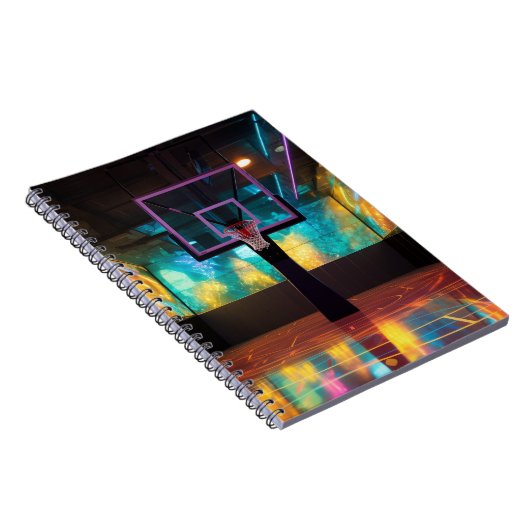 Levendig basketbal notitieboek (Rechterzijde)