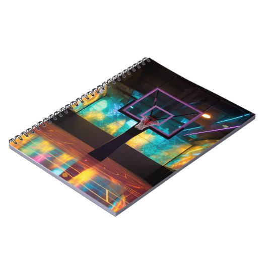 Levendig basketbal notitieboek (Linkerzijde)