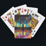 Levendig basketbal pokerkaarten<br><div class="desc">Het regenboogveld is een canvas voor creativiteit en concurrentie. Met zijn kleurenspectrum is het een gewaagde uitspraak bij elke beweging die je maakt.</div>
