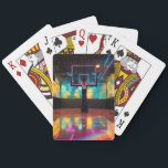 Levendig basketbal pokerkaarten<br><div class="desc">Het regenboogveld is een canvas voor creativiteit en concurrentie. Met zijn kleurenspectrum is het een gewaagde uitspraak bij elke beweging die je maakt.</div>