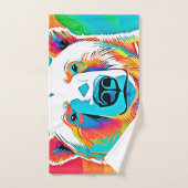 Levendig Beer Head artwork Bad Handdoek (Handdoek)