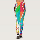 Levendig Beer Head artwork Leggings (Achterkant)