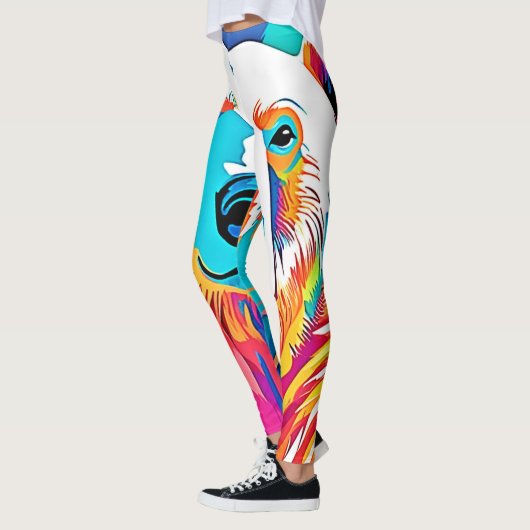 Levendig Beer Head artwork Leggings (Links)