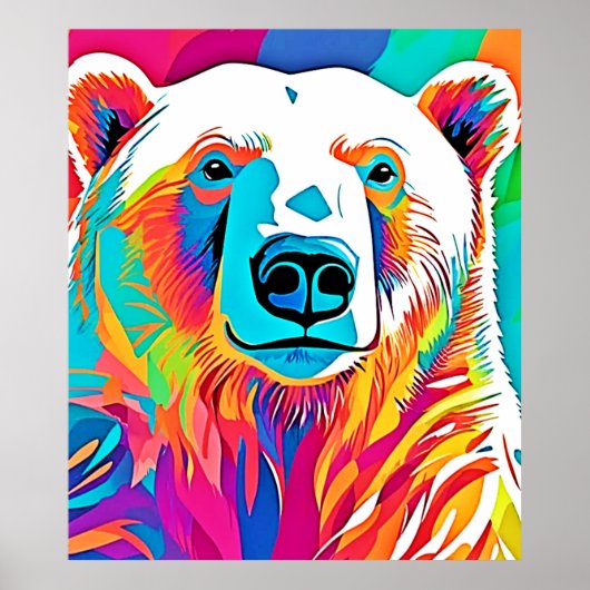 Levendig Beer Head artwork Poster (Voorkant)