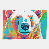 Levendig Beer Head artwork Theedoek (Horizontaal)