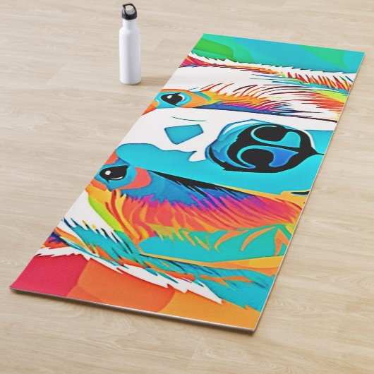 Levendig Beer Head artwork Yogamat (In situ)