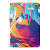 Levendig Beer, maanverlichte scène Badmat (Voorkant Verticaal)