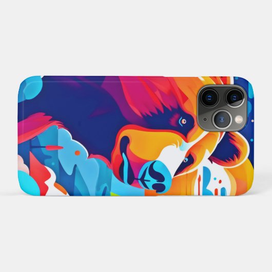 Levendig Beer, maanverlichte scène Case-Mate iPhone Case (Achterkant (horizontaal))