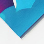 Levendig Beer, maanverlichte scène Fleece Deken (Hoek)