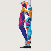 Levendig Beer, maanverlichte scène Leggings (Links)