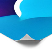 Levendig Beer, maanverlichte scène Poster (Hoek)