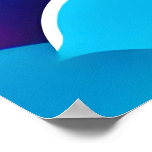 Levendig Beer, maanverlichte scène Poster (Hoek)