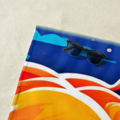 Levendig Beer, maanverlichte scène Strandlaken (In situ)