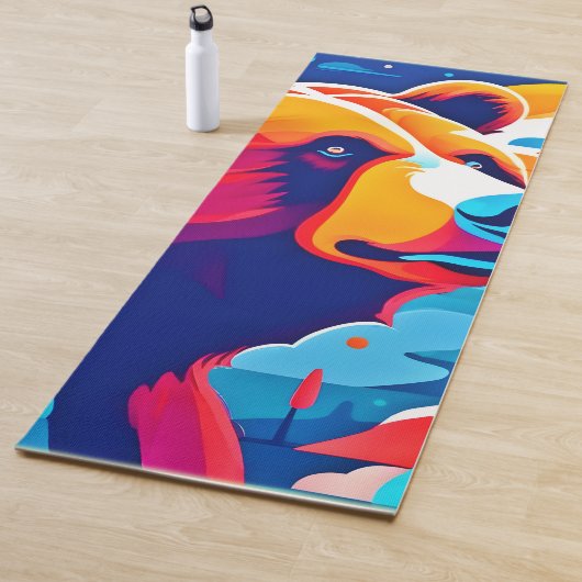 Levendig Beer, maanverlichte scène Yogamat (In situ)