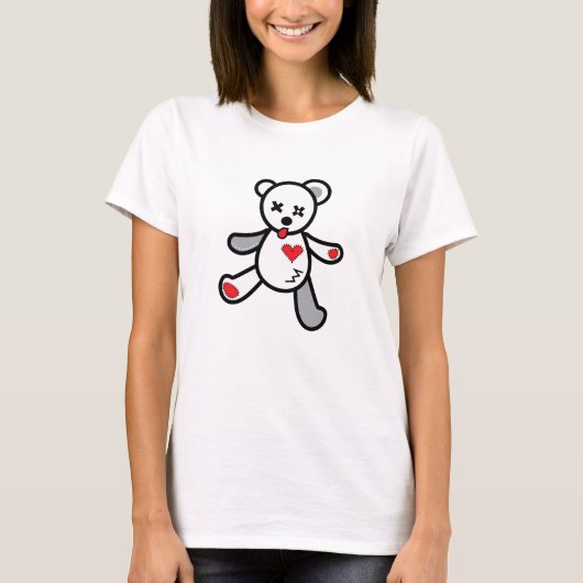 Levendig Beer wit T-shirt (Voorkant)