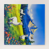 Levendig berglandschap voor kinderen legpuzzel (Horizontaal)