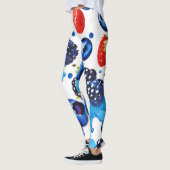 levendig bessenpatroon leggings (Links)