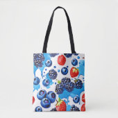 levendig bessenpatroon tote bag (Voorkant)