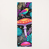 Levendig Betoverd Bos Paddestoel Kunstwerk Yogamat (Achterkant)