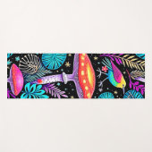 Levendig Betoverd Bos Paddestoel Kunstwerk Yogamat (Voorkant (horizontaal))