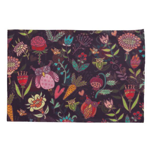 Levendig Big Flowers Collectie Kussensloop (Achterkant)