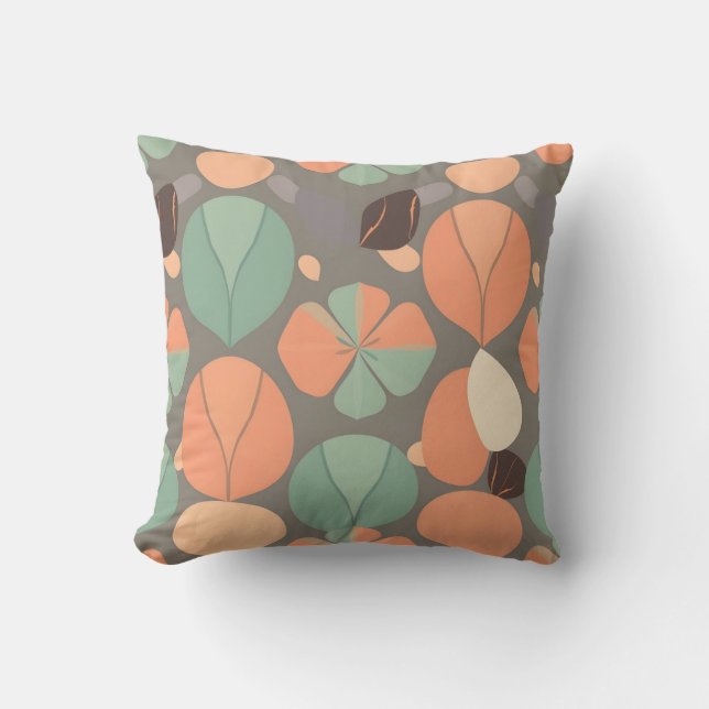 Levendig Biologisch Kussen - Zachte Kleur Decor (Voorkant)