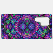 Levendig blacklight caleidoscoop ontwerp samsung galaxy hoesje (Achterkant horizontaal)