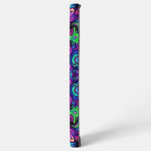 Levendig blacklight caleidoscoop ontwerp samsung galaxy hoesje (Linkerkant)