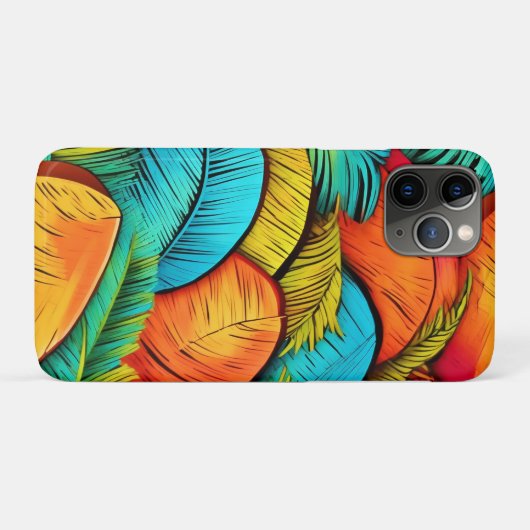 Levendig bladerlandschap Case-Mate iPhone case (Achterkant (horizontaal))