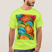 Levendig bladerlandschap t-shirt (Voorkant)