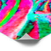 Levendig bladpatroon ontwerp poster (Hoek)