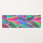 Levendig bladpatroon ontwerp yogamat (Achterkant (horizontaal))