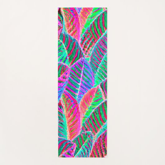 Levendig bladpatroon ontwerp yogamat (Voorkant)