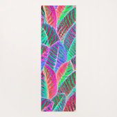 Levendig bladpatroon ontwerp yogamat (Achterkant)