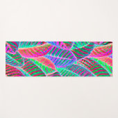 Levendig bladpatroon ontwerp yogamat (Voorkant (horizontaal))