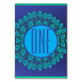 LEVENDIG BLAUW & BLAUWGROEN PAUWENVEER PATROON KAART (Voorkant)