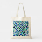 Levendig blauw en groen Zee Tote Bag (Achterkant)