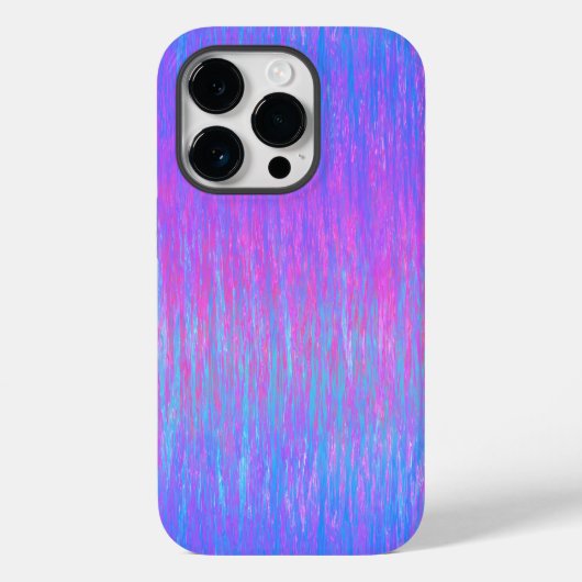 Levendig blauw en roze Streaks Gradient Case-Mate iPhone Case (Achterkant)