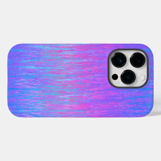 Levendig blauw en roze Streaks Gradient Case-Mate iPhone Case (Achterkant (horizontaal))