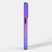 Levendig blauw en roze Streaks Gradient Case-Mate iPhone Case (Achterkant / Rechts)