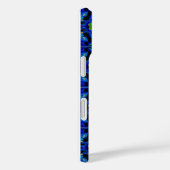 Levendig blauw iPhone hoesje (Achterkant / Rechts)